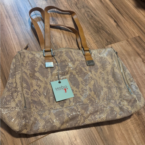 NWT Hobo Tan Snake Print Women's Bag